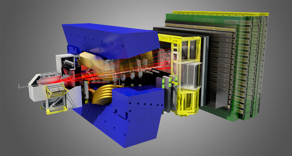 [Drawing of LHCb detector]